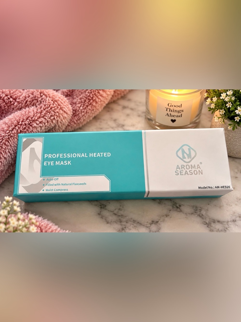 Professional heated eye mask by aroma season new in box